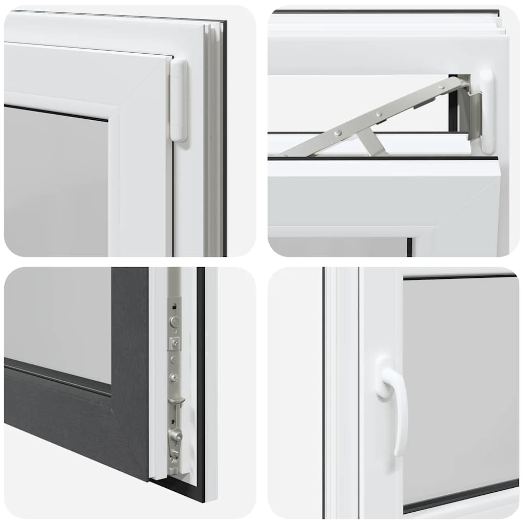 Kellerfenster RISOR 80x60 cm Drehkipp DIN Rechts Anthrazit