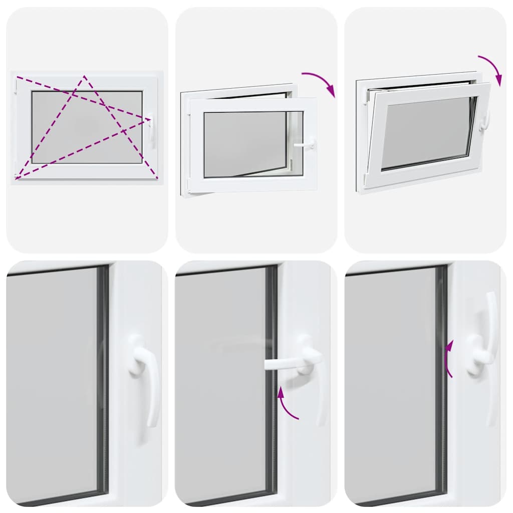 Kellerfenster RISOR 80x60 cm Drehkipp DIN Links Anthrazit