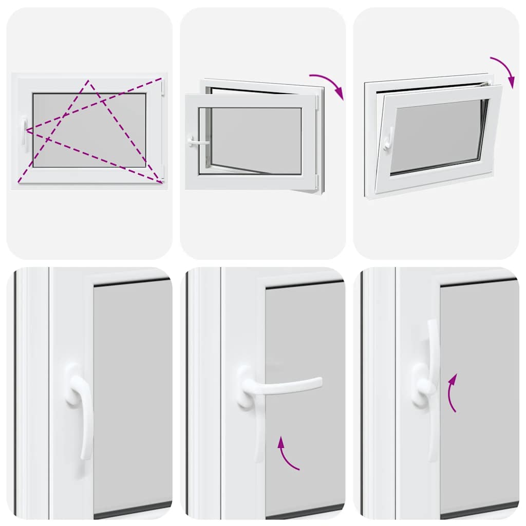 Kellerfenster RISOR 80x70 cm Drehkipp DIN Rechts Anthrazit