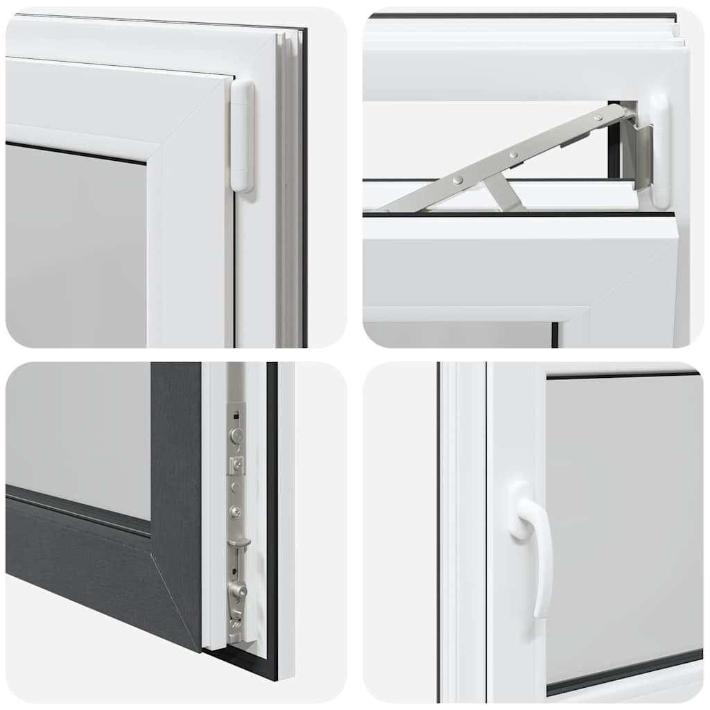 Kellerfenster RISOR 80x70 cm Drehkipp DIN Rechts Anthrazit