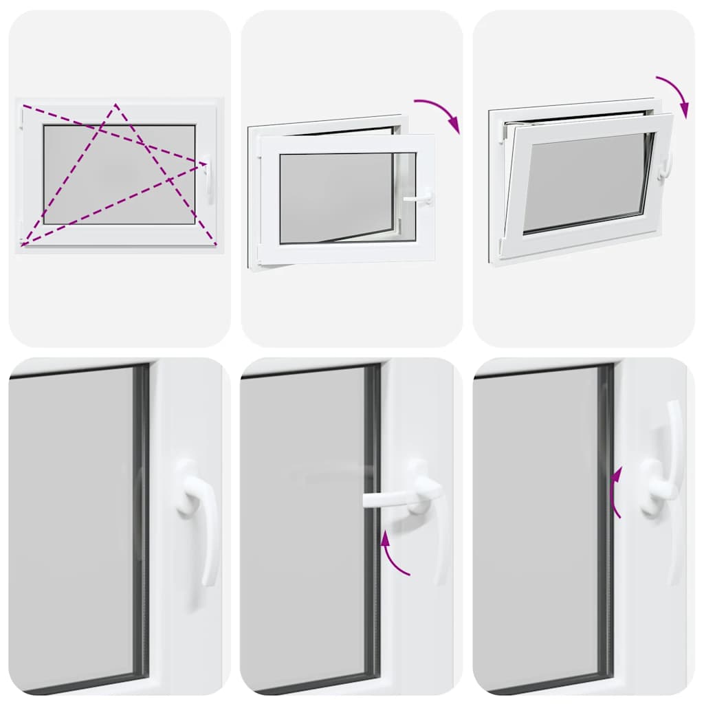 Kellerfenster RISOR 80x70 cm Drehkipp DIN Links Anthrazit