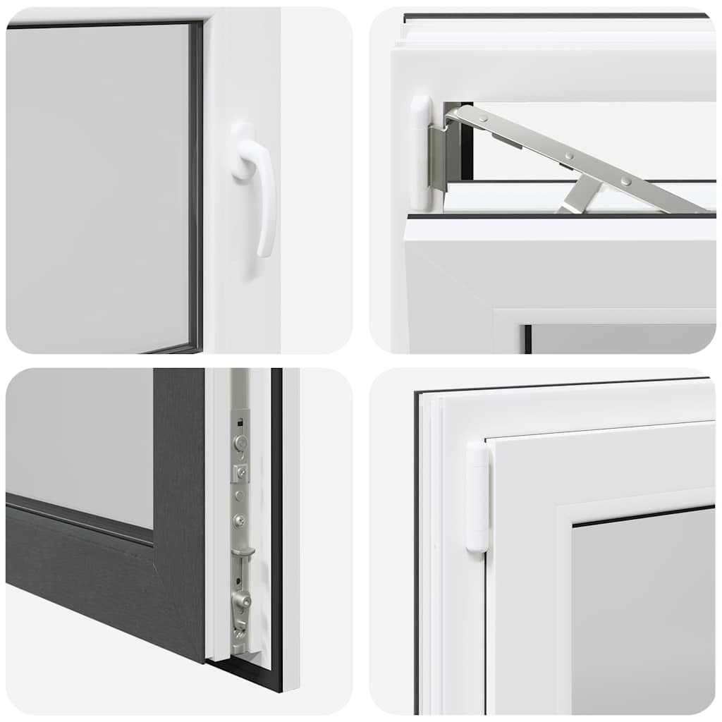 Kellerfenster RISOR 80x70 cm Drehkipp DIN Links Anthrazit