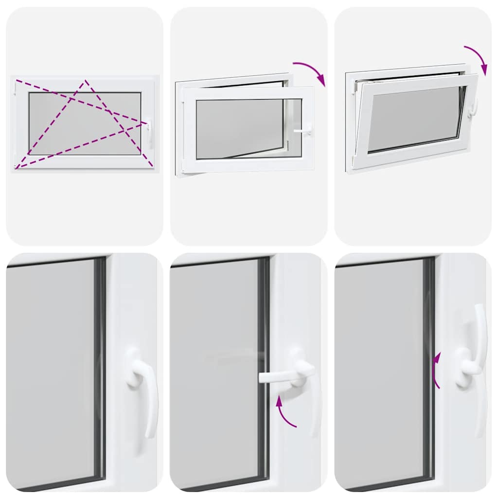 Kellerfenster RISOR 90x50 cm Drehkipp DIN Links Anthrazit