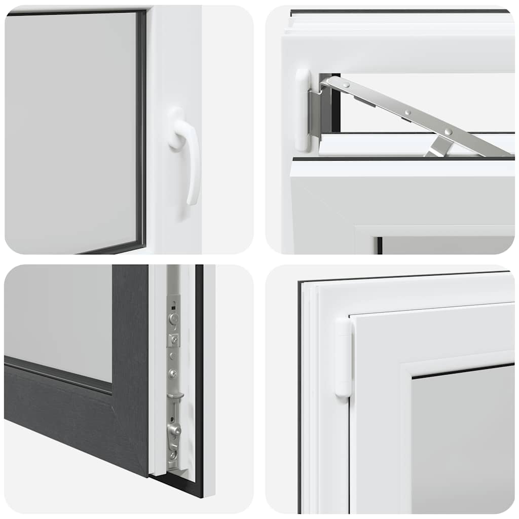 Kellerfenster RISOR 90x50 cm Drehkipp DIN Links Anthrazit