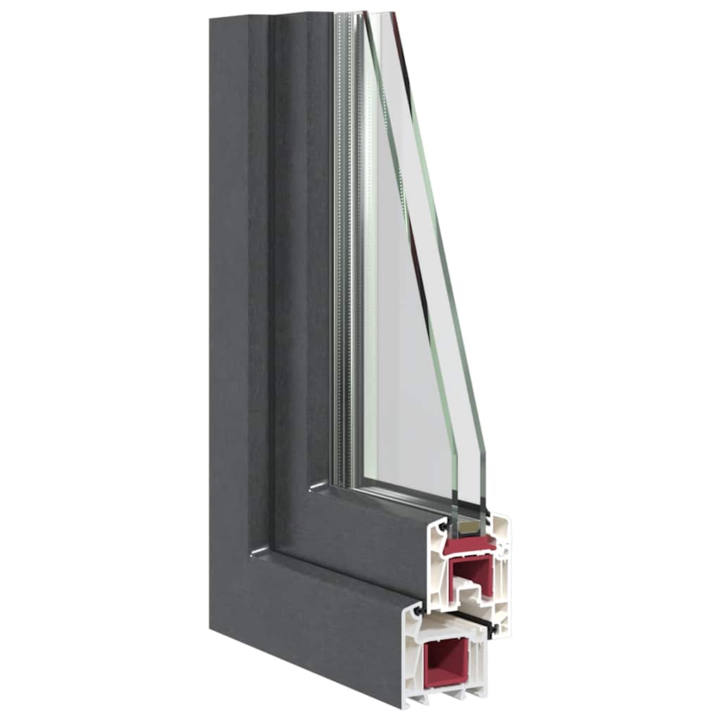 Kellerfenster RISOR 90x70 cm Drehkipp DIN Rechts Anthrazit