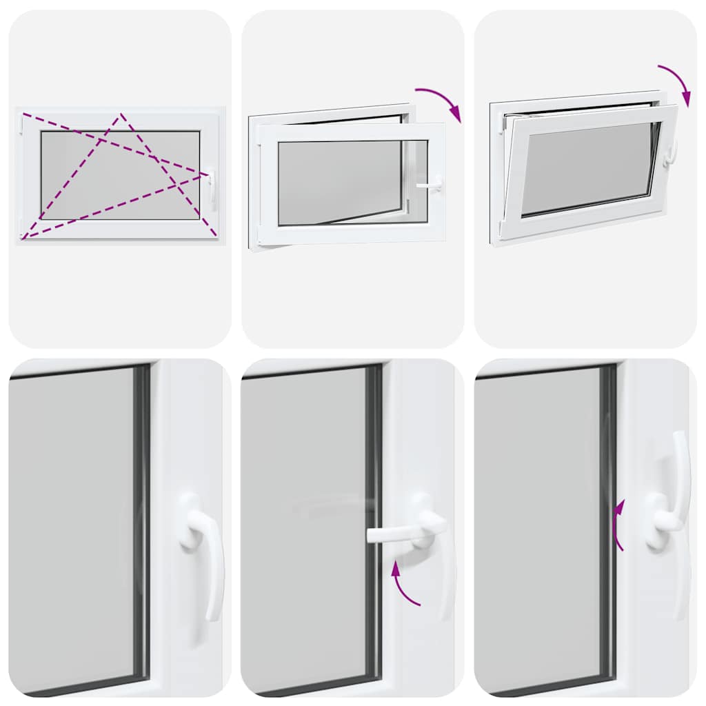 Kellerfenster RISOR 90x70 cm Drehkipp DIN Links Anthrazit