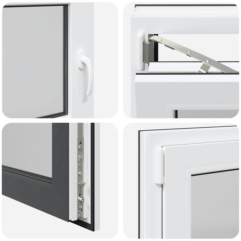 Kellerfenster RISOR 90x70 cm Drehkipp DIN Links Anthrazit