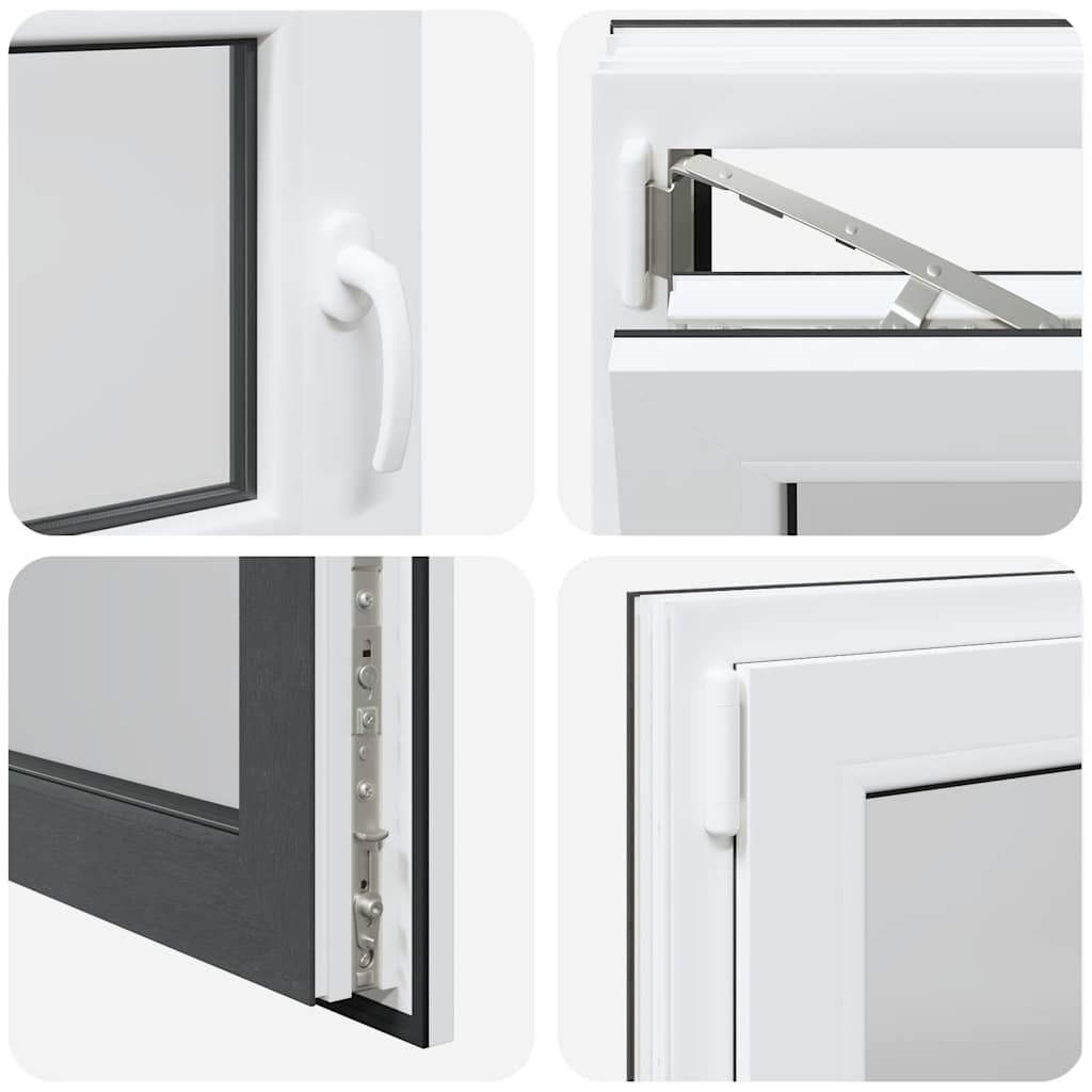 Kellerfenster RISOR 100x50 cm Drehkipp DIN Links Anthrazit