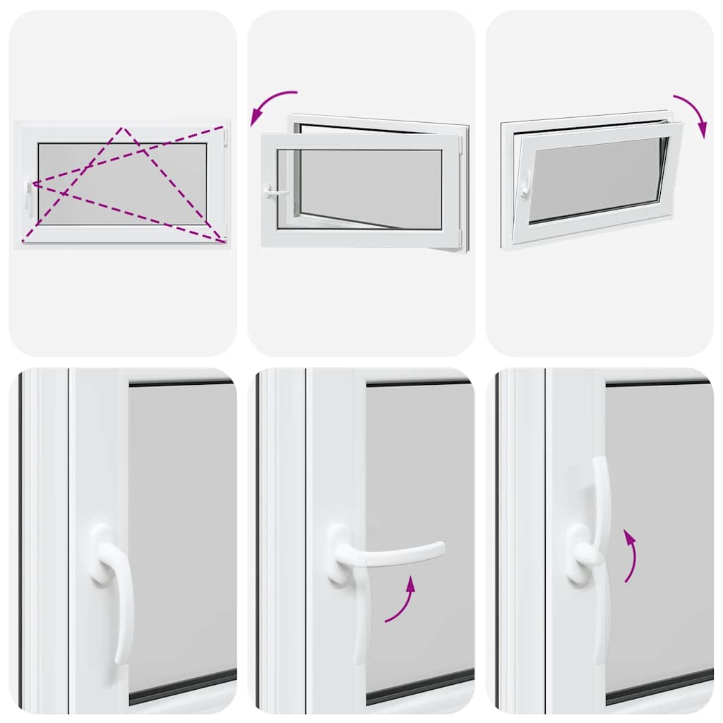 Kellerfenster RISOR 100x60 cm Drehkipp DIN Rechts Anthrazit