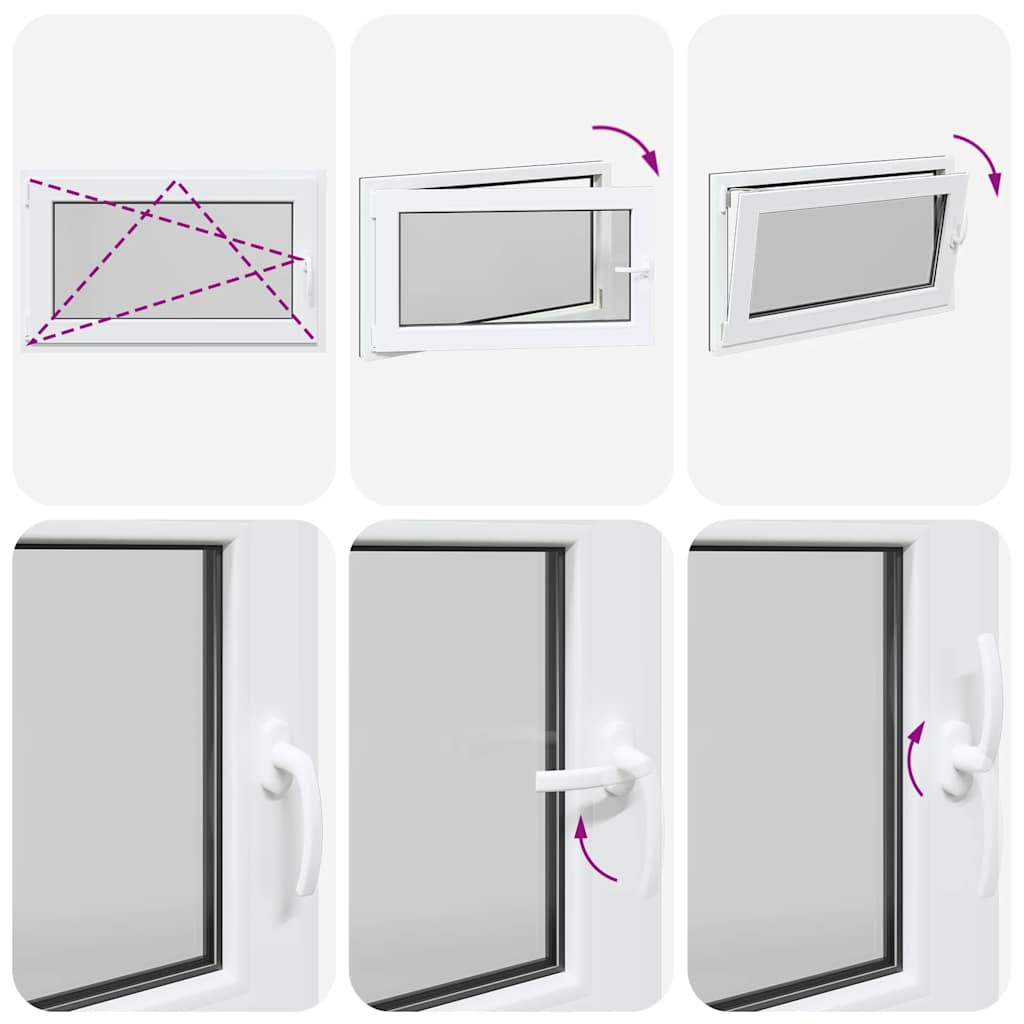 Kellerfenster RISOR 100x60 cm Drehkipp DIN Links Anthrazit