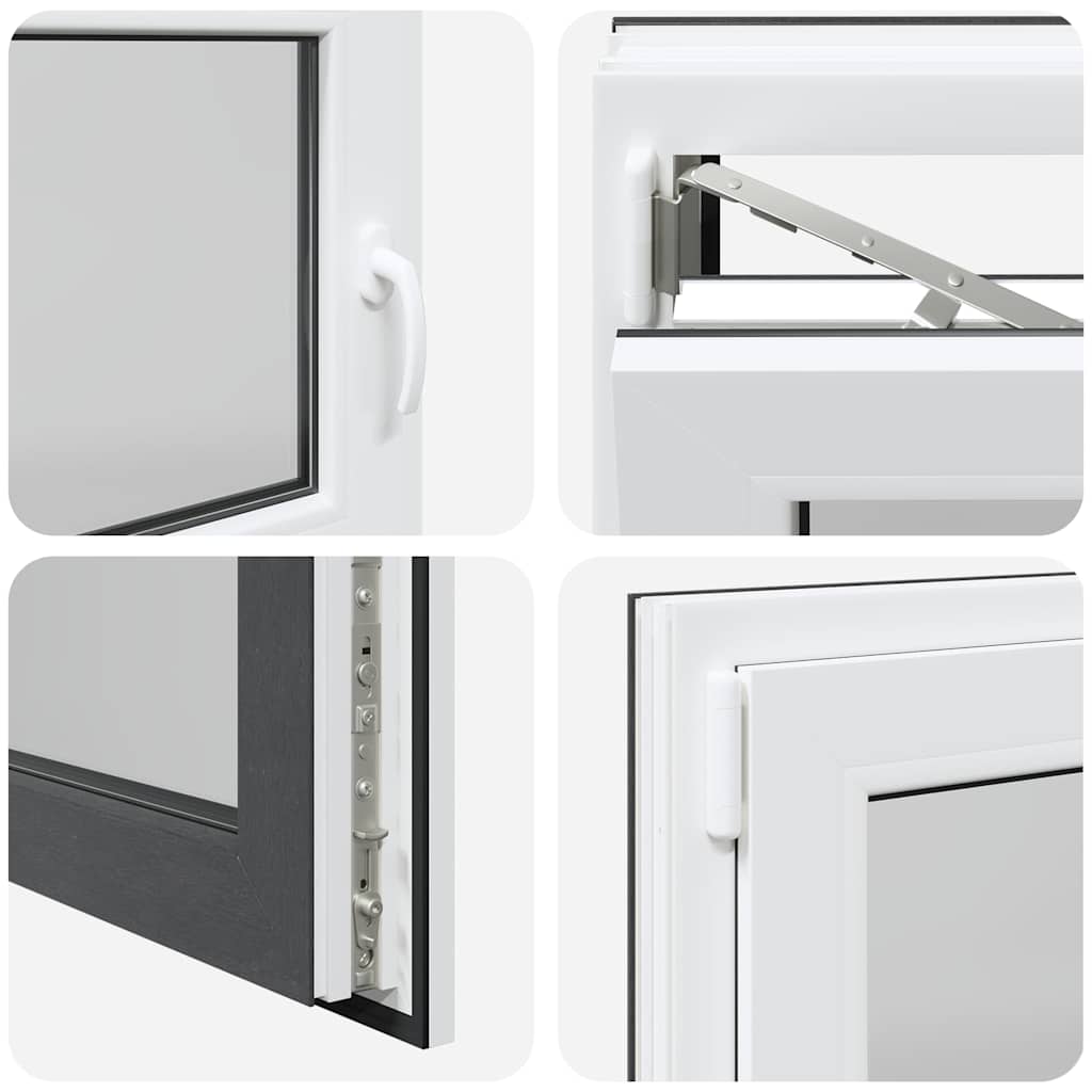 Kellerfenster RISOR 100x60 cm Drehkipp DIN Links Anthrazit