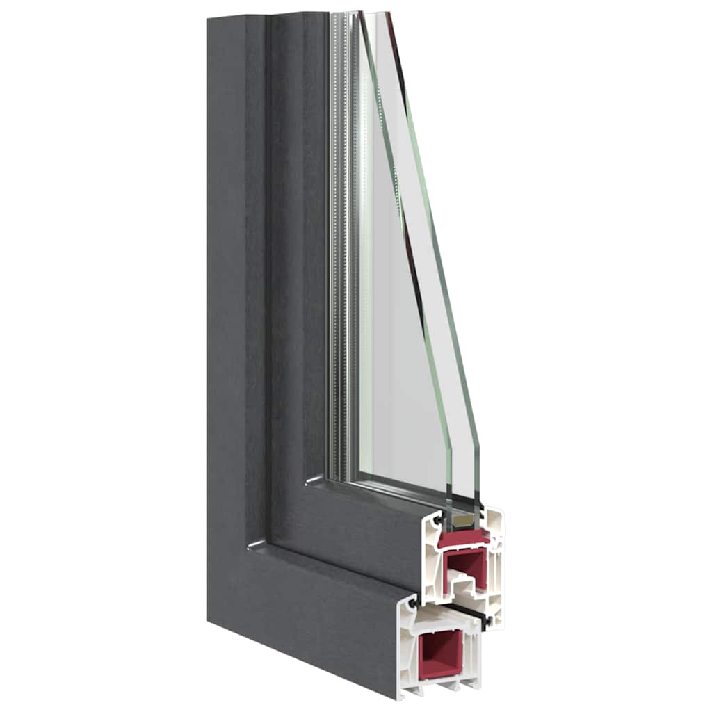 Kellerfenster RISOR 100x60 cm Drehkipp DIN Links Anthrazit