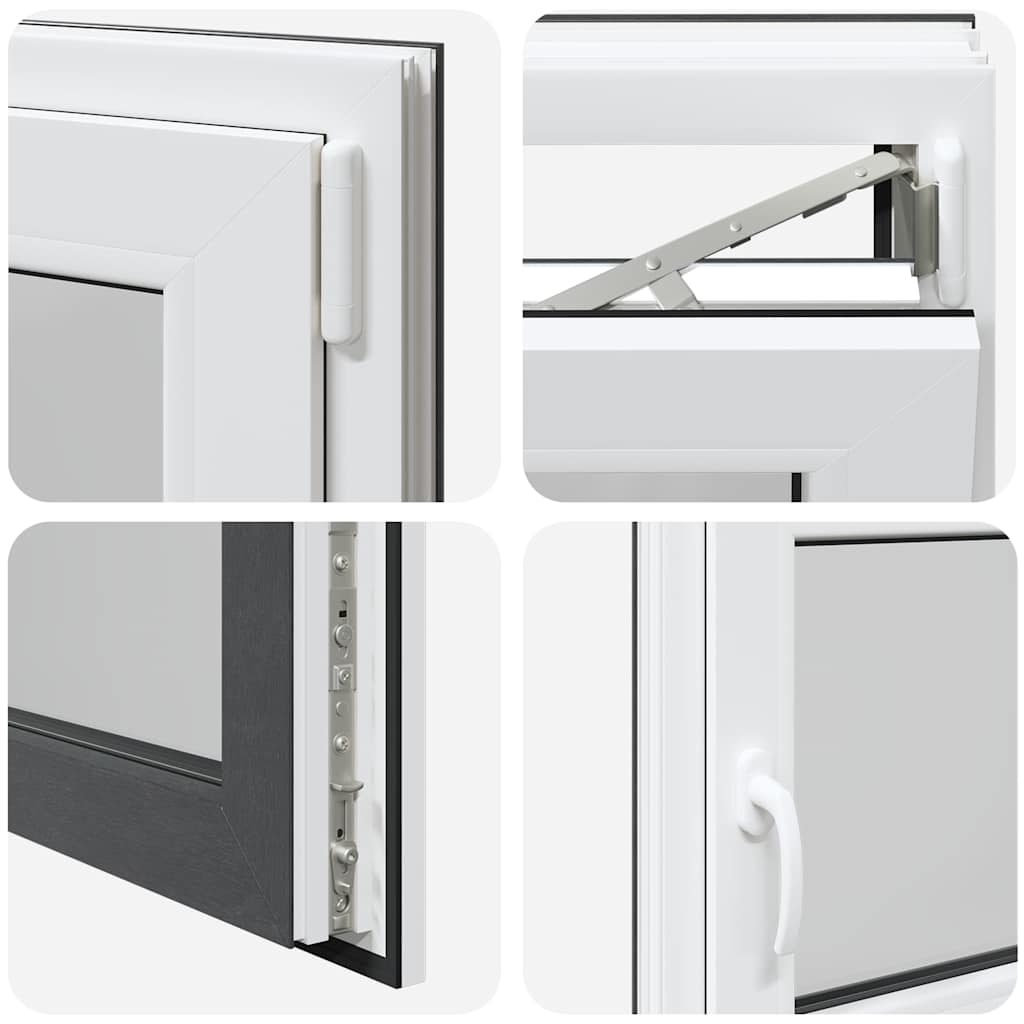 Kellerfenster RISOR 100x70 cm Drehkipp DIN Rechts Anthrazit