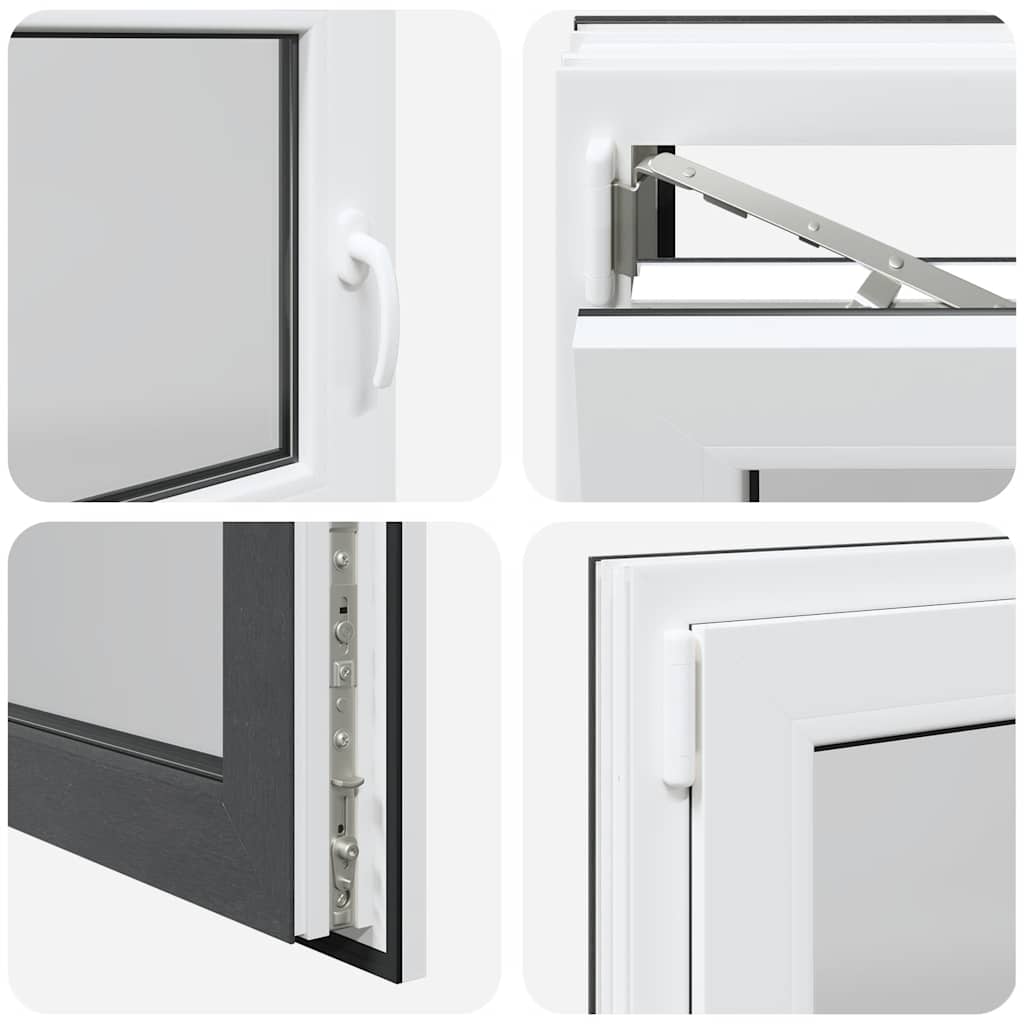 Kellerfenster RISOR 100x70 cm Drehkipp DIN Links Anthrazit