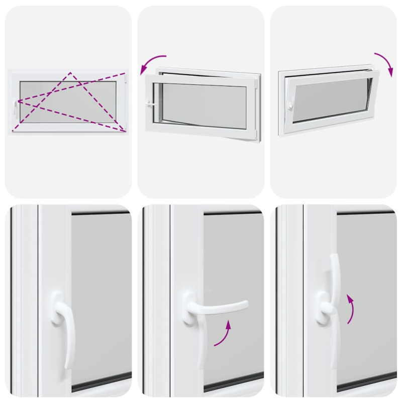 Kellerfenster RISOR 110x60 cm Dreh Kipp DIN Rechts Anthrazit