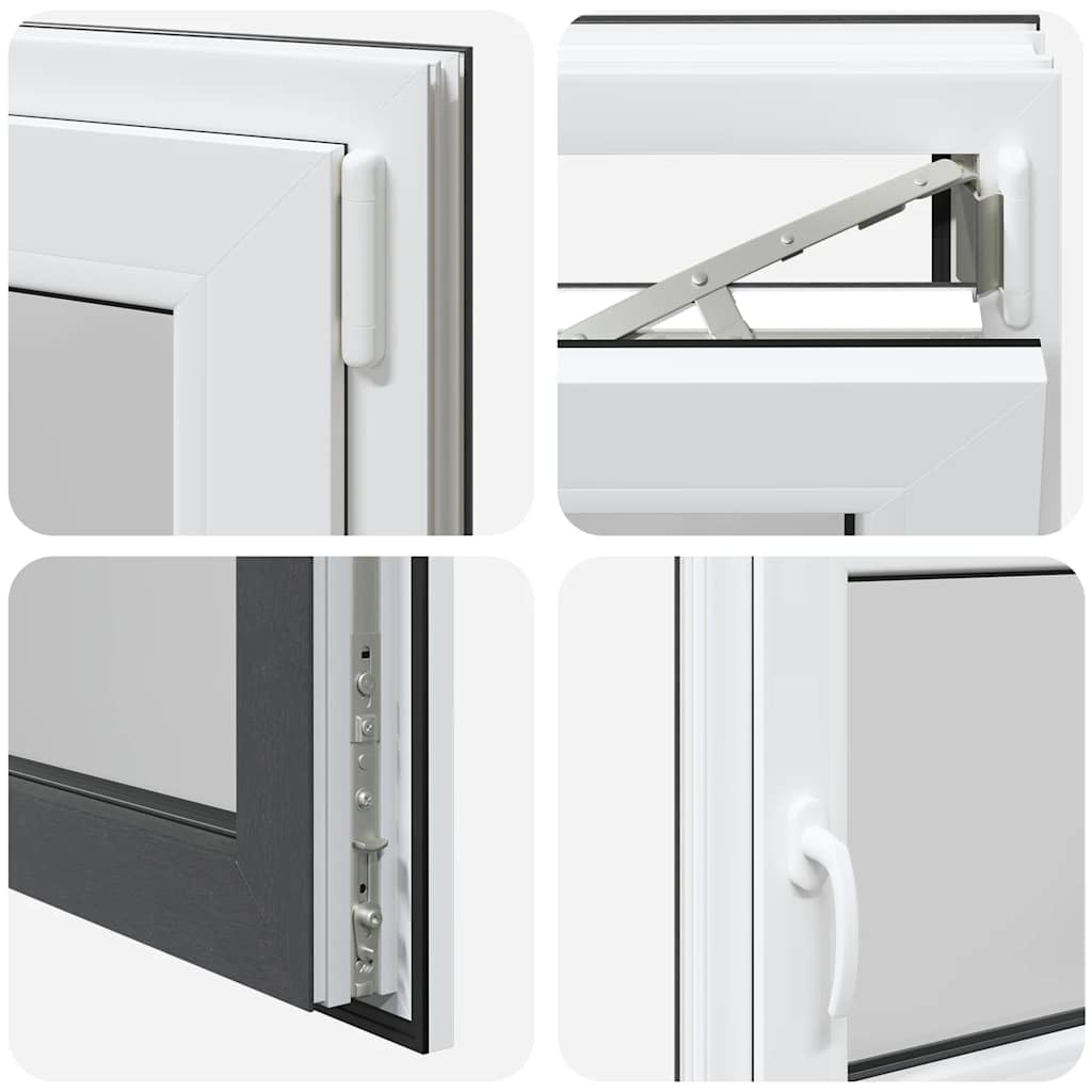 Kellerfenster RISOR 110x70 cm Drehkipp DIN Rechts Anthrazit