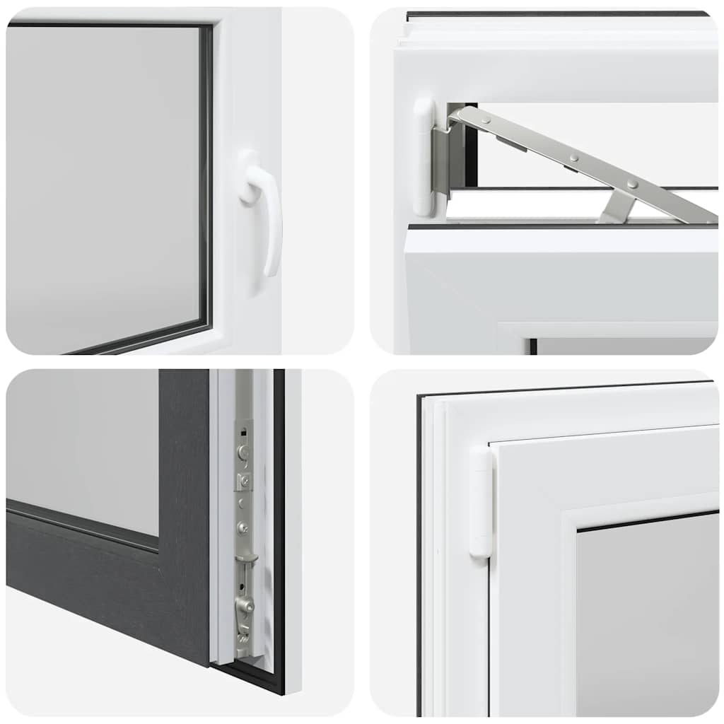 Kellerfenster RISOR 110x70 cm Drehkipp DIN Links Anthrazit