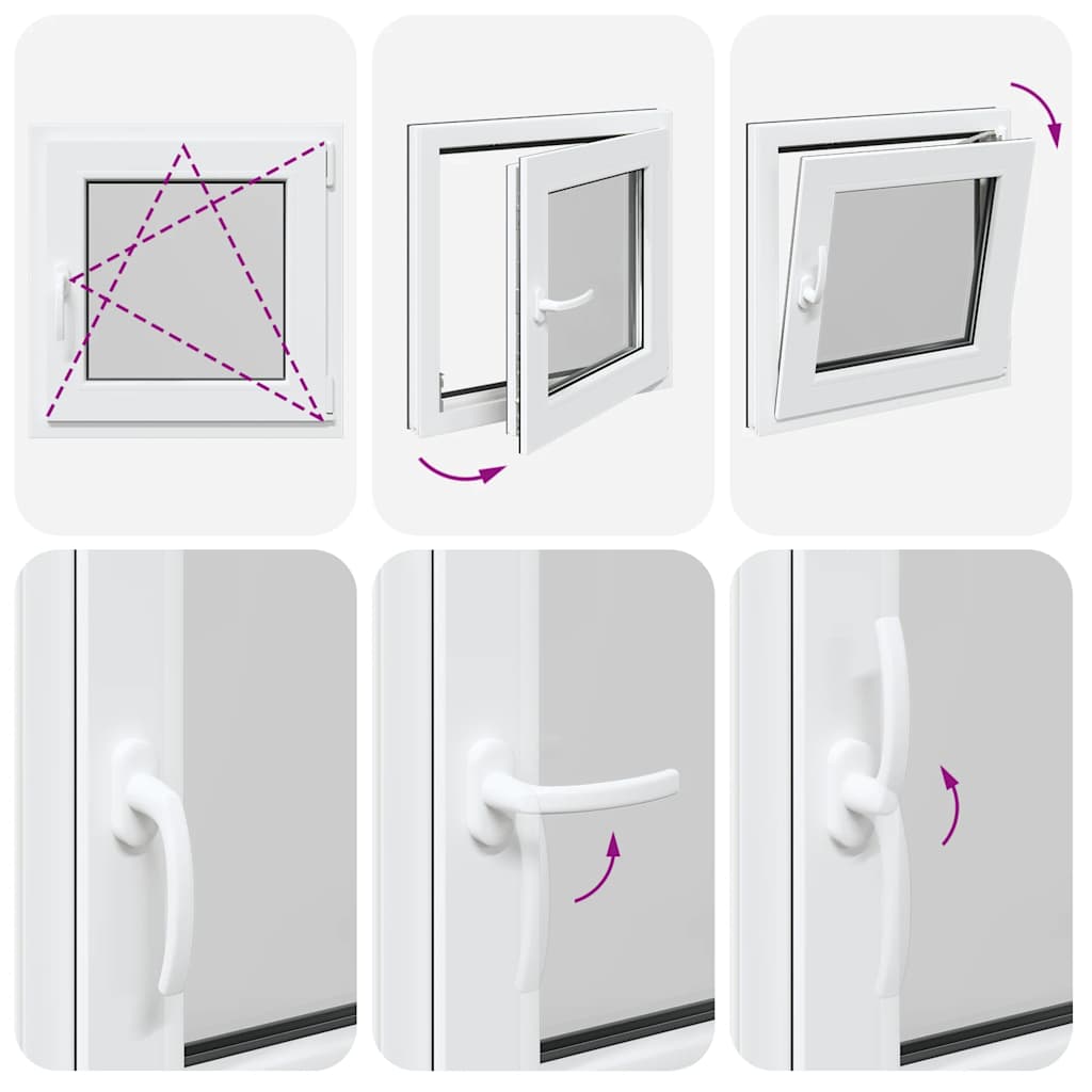 Kellerfenster RISOR 50x50 cm Drehkipp DIN Rechts Anthrazit