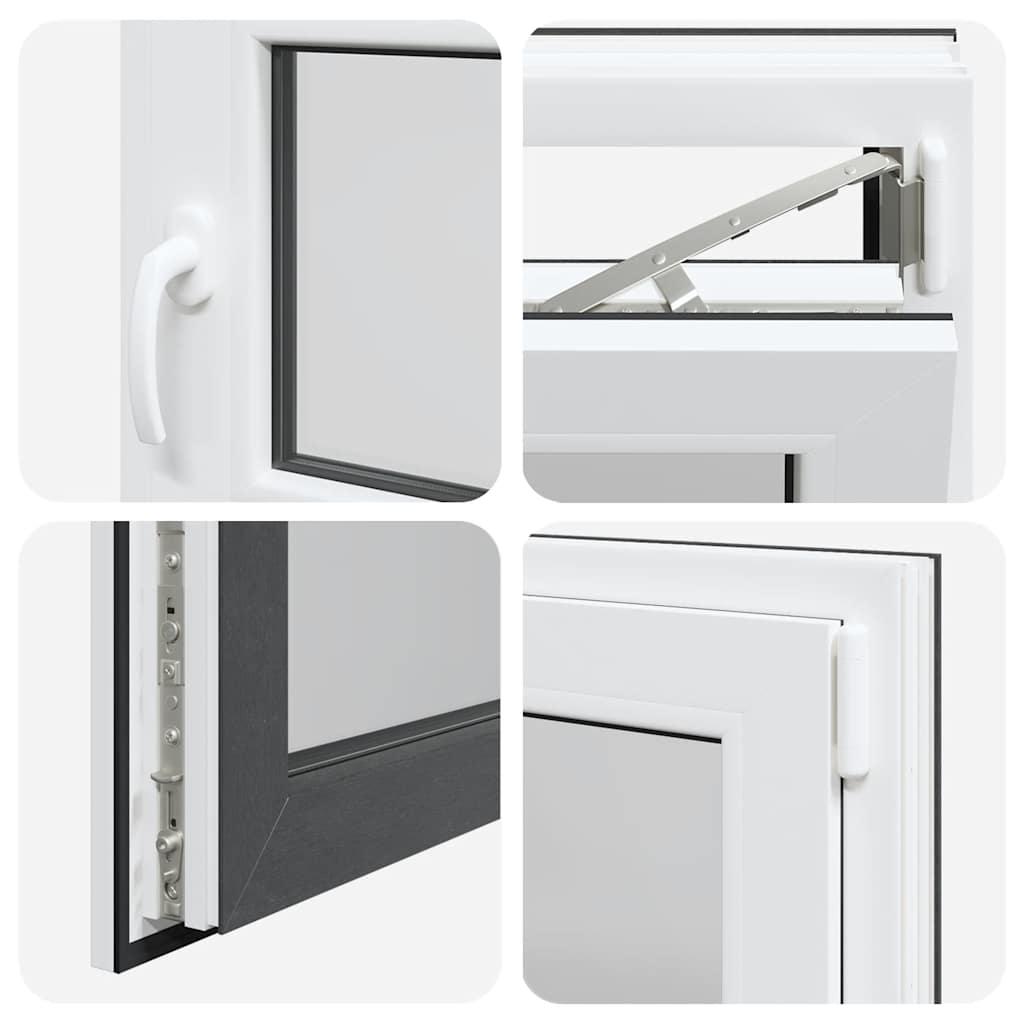 Kellerfenster RISOR 50x50 cm Drehkipp DIN Rechts Anthrazit