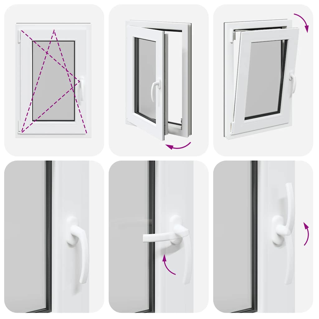 Kellerfenster RISOR 50x75 cm Drehkipp DIN Links Anthrazit