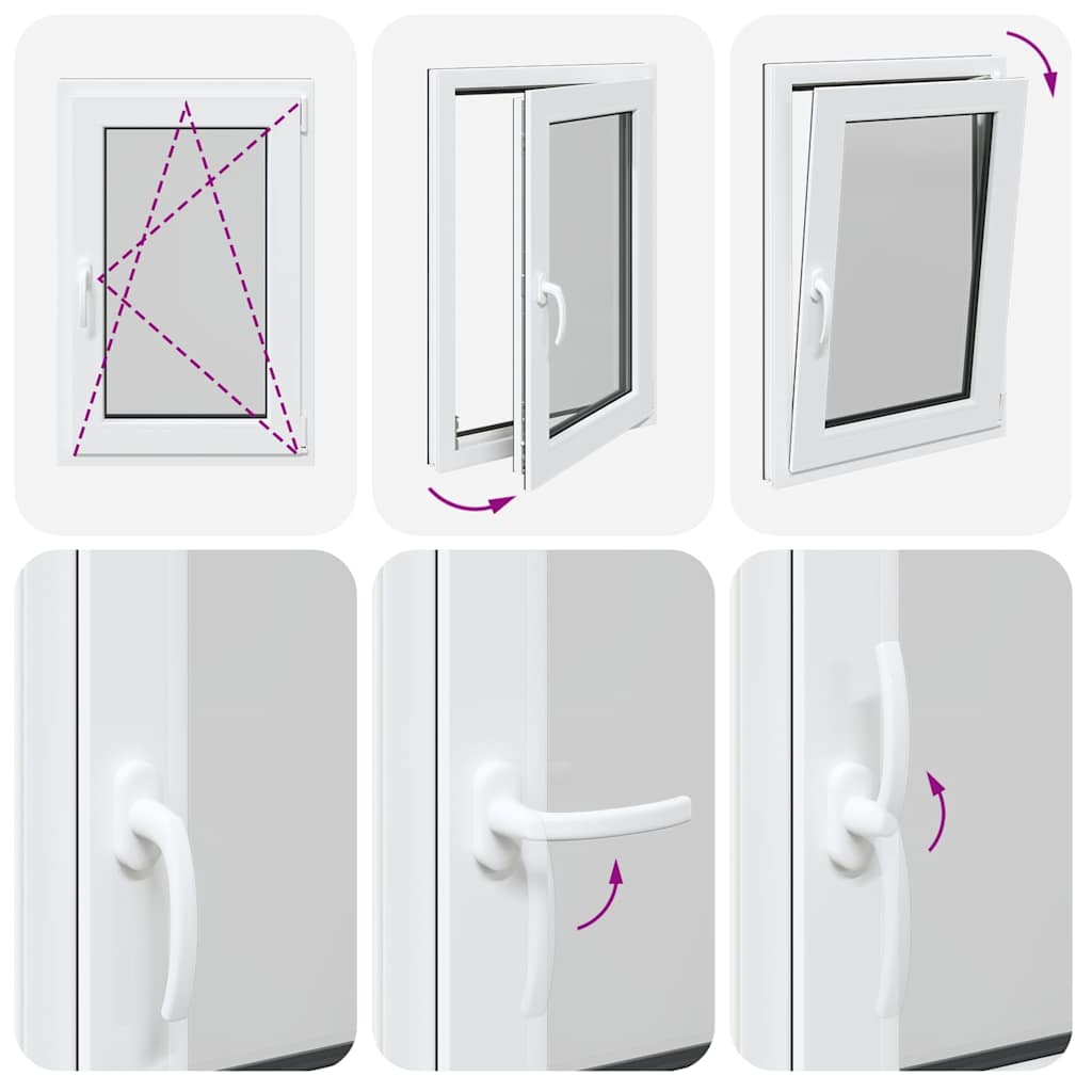 Kellerfenster RISOR 60x100 cm Drehkipp DIN Rechts Anthrazit