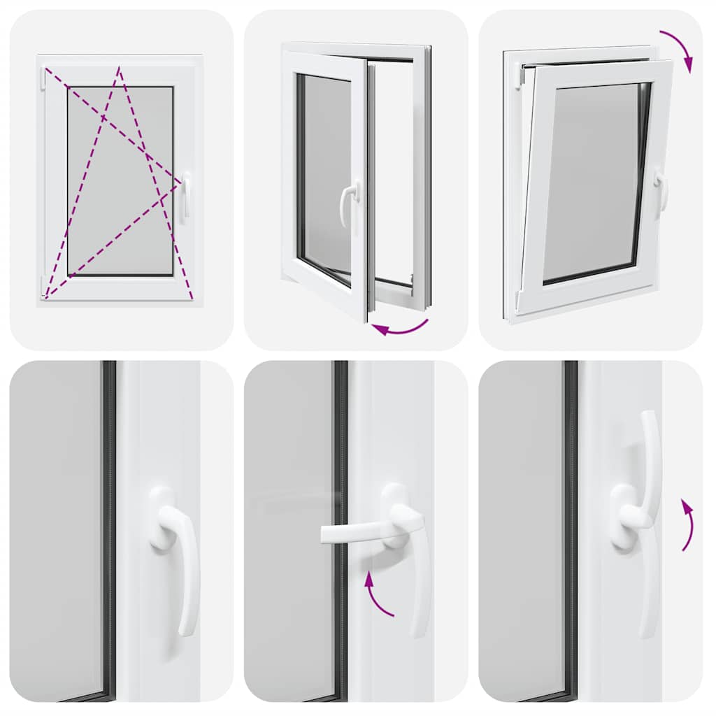 Kellerfenster RISOR 60x100 cm Drehkipp DIN Links Anthrazit