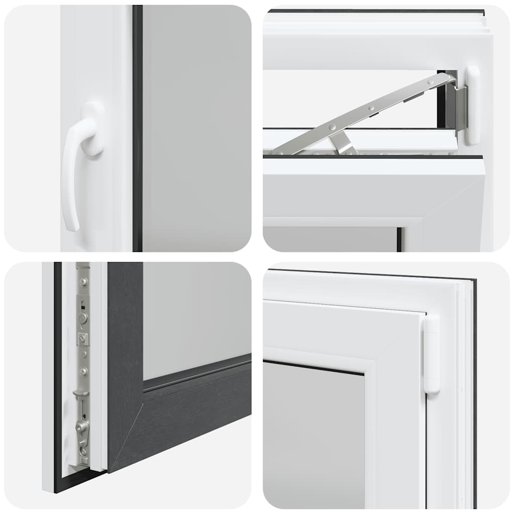 Kellerfenster RISOR 80x50 cm Drehkipp DIN Rechts Anthrazit