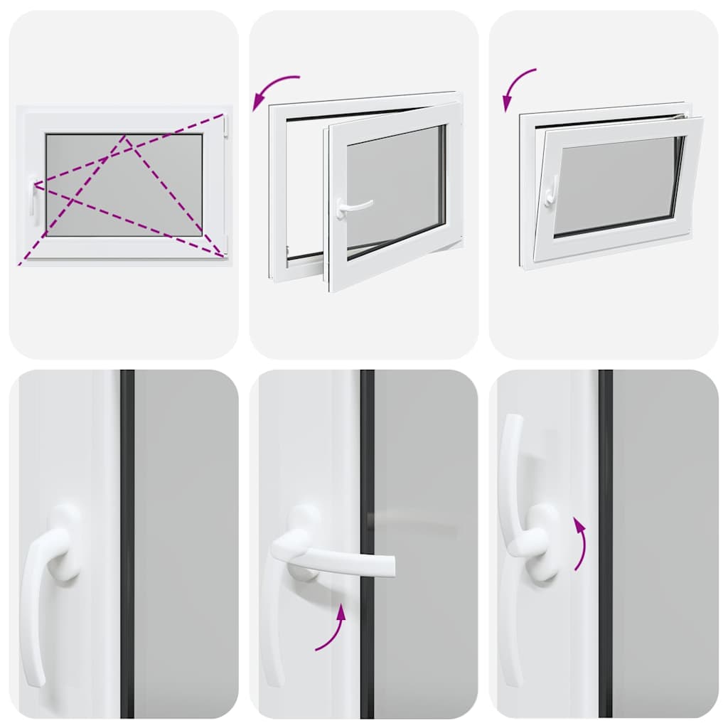 Kellerfenster RISOR 80x60 cm Drehkipp DIN Rechts Anthrazit