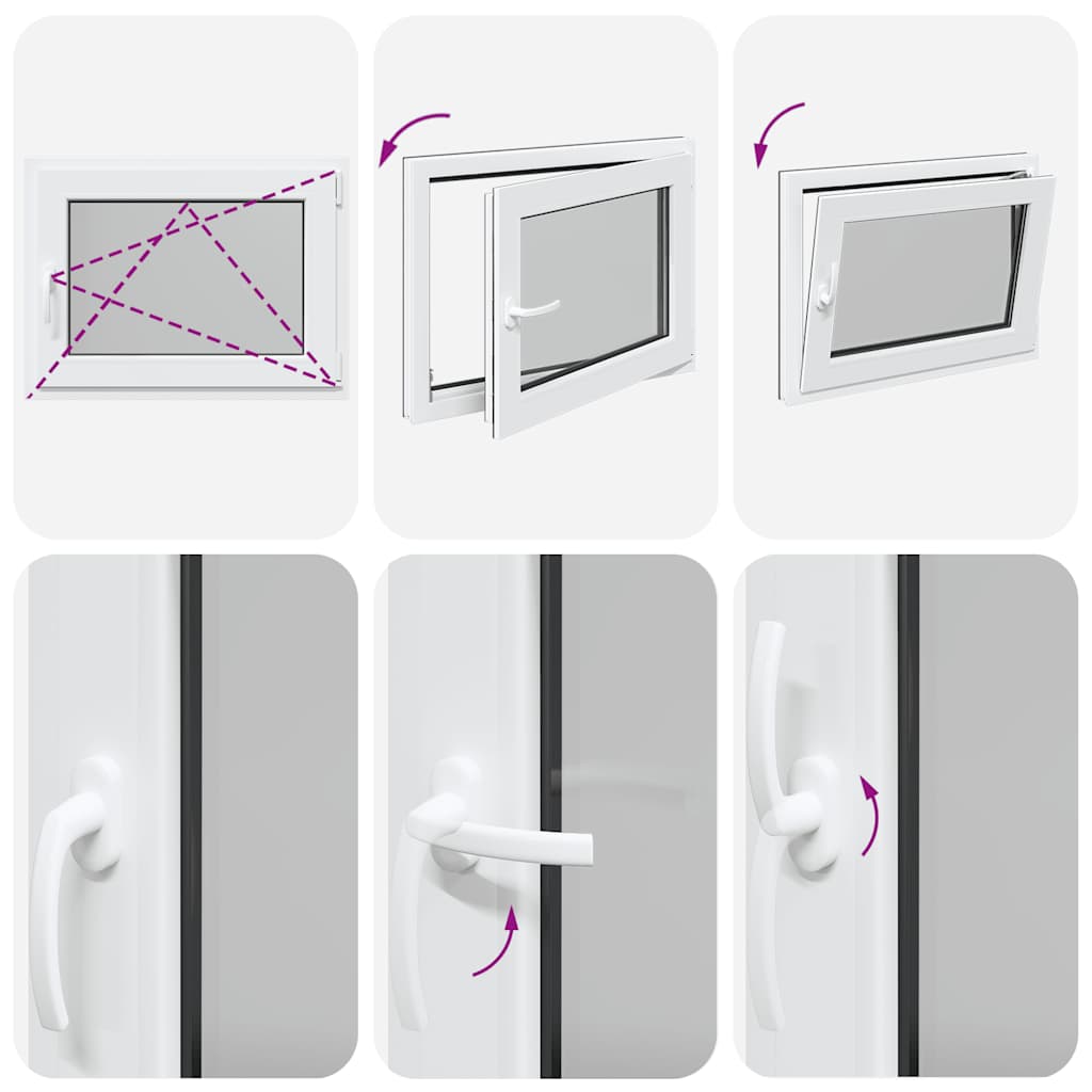 Kellerfenster RISOR 80x70 cm Drehkipp DIN Rechts Anthrazit