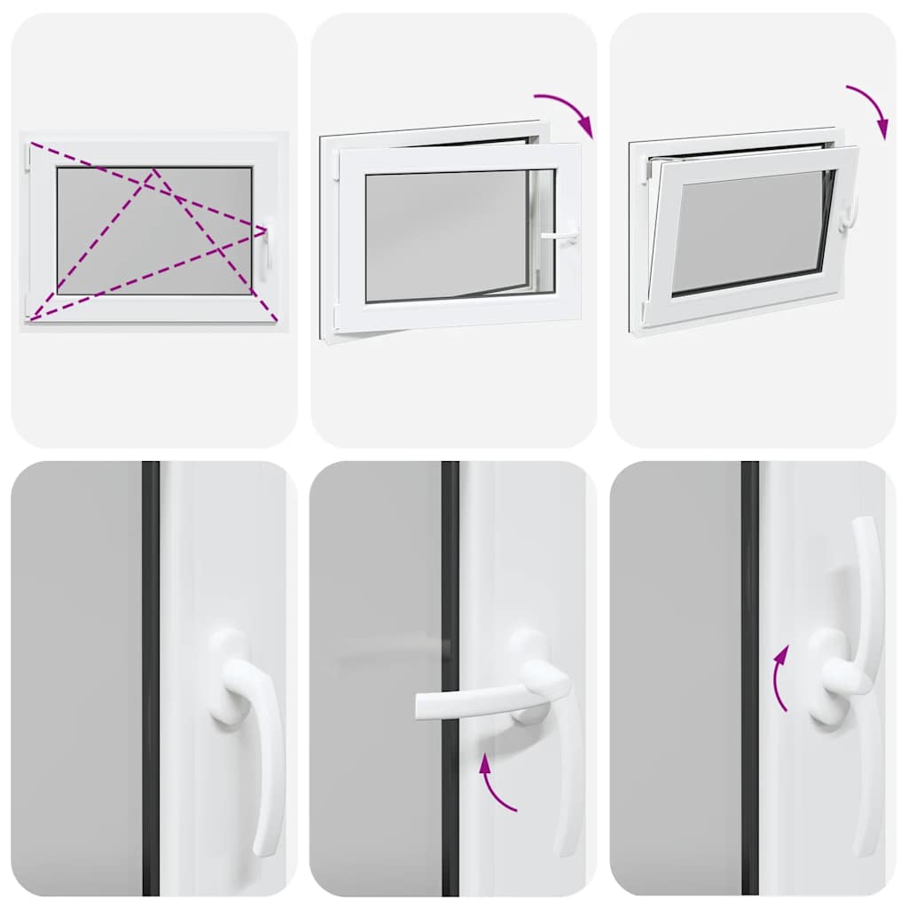 Kellerfenster RISOR 80x70 cm Drehkipp DIN Links Anthrazit