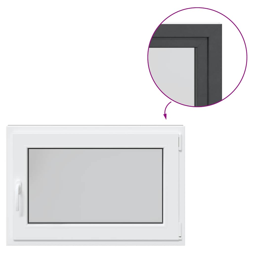 Kellerfenster RISOR 90x50 cm Drehkipp DIN Rechts Anthrazit