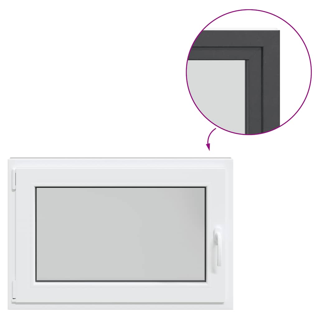 Kellerfenster RISOR 90x50 cm Drehkipp DIN Links Anthrazit