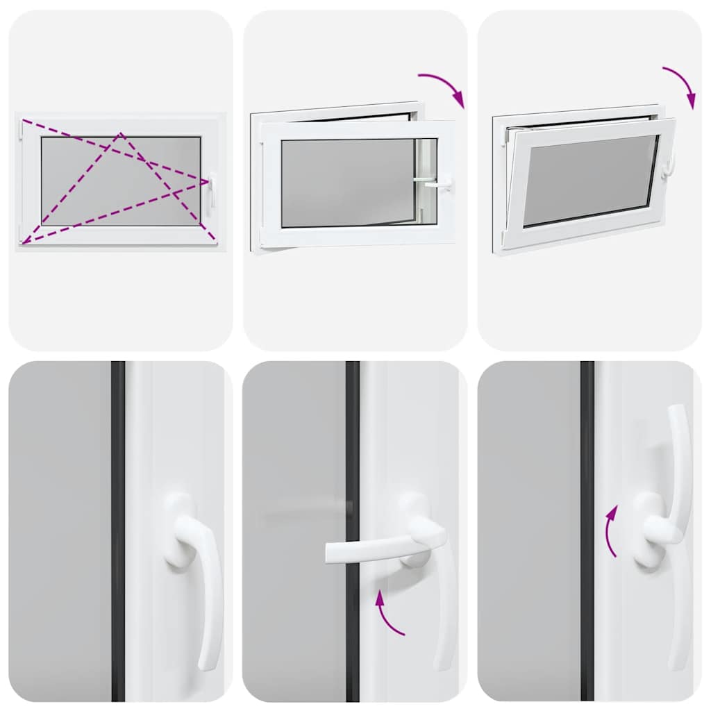 Kellerfenster RISOR 90x50 cm Drehkipp DIN Links Anthrazit