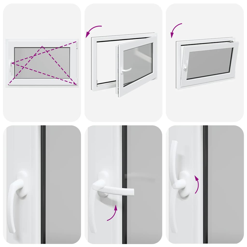 Kellerfenster RISOR 90x60 cm Drehkipp DIN Rechts Anthrazit