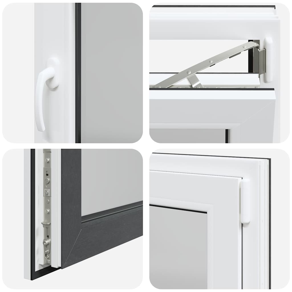 Kellerfenster RISOR 90x60 cm Drehkipp DIN Rechts Anthrazit