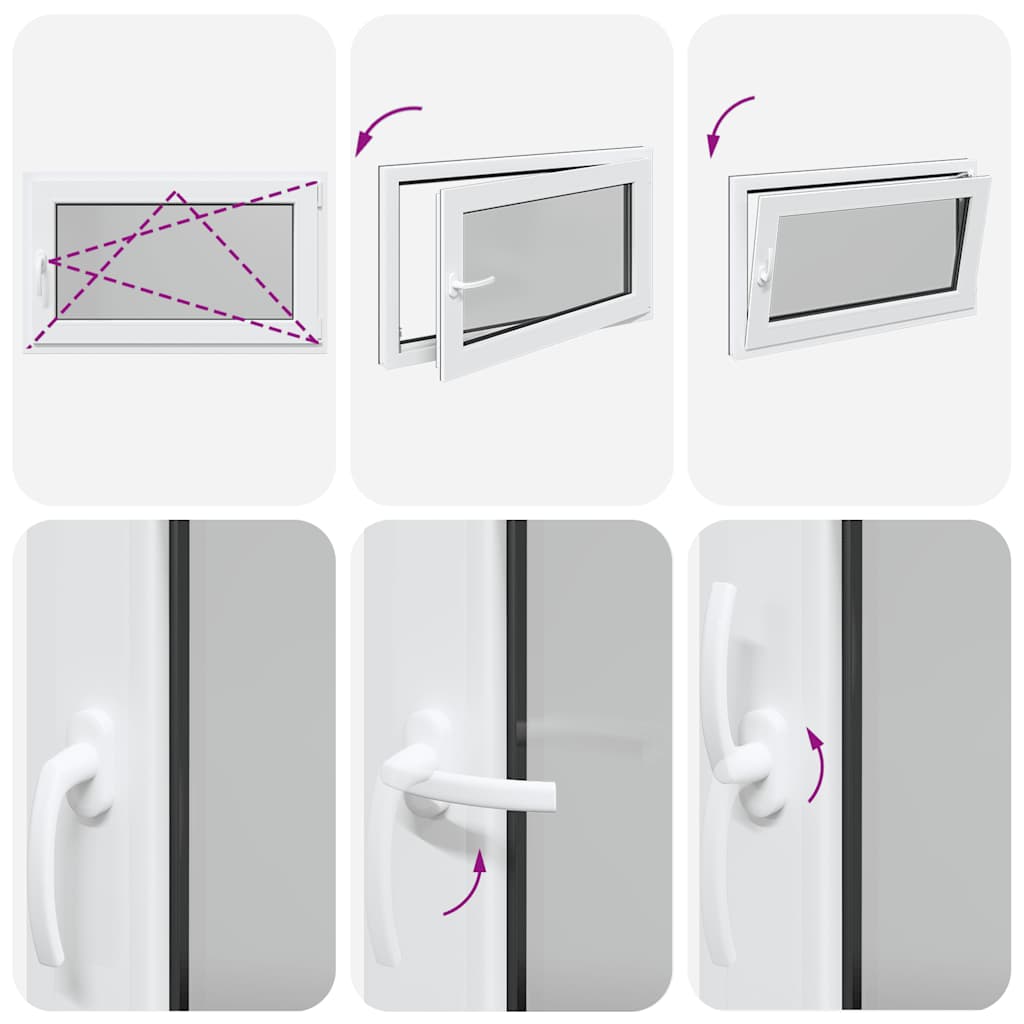 Kellerfenster RISOR 100x50 cm Drehkipp DIN Rechts Anthrazit