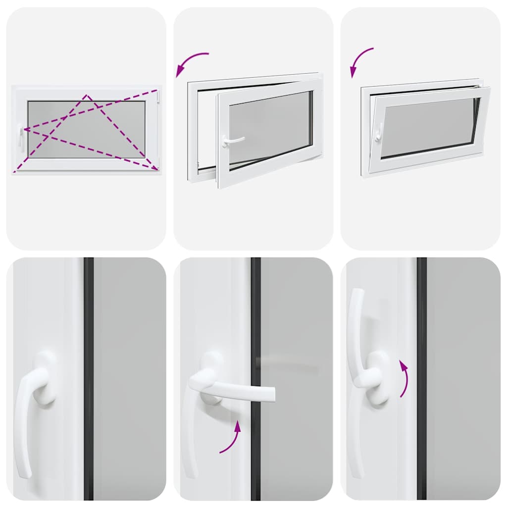 Kellerfenster RISOR 100x70 cm Drehkipp DIN Rechts Anthrazit