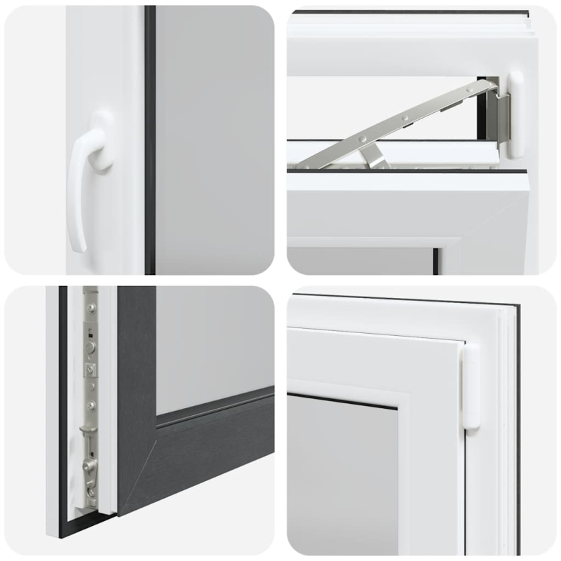 Kellerfenster RISOR 110x60 cm Dreh Kipp DIN Rechts Anthrazit