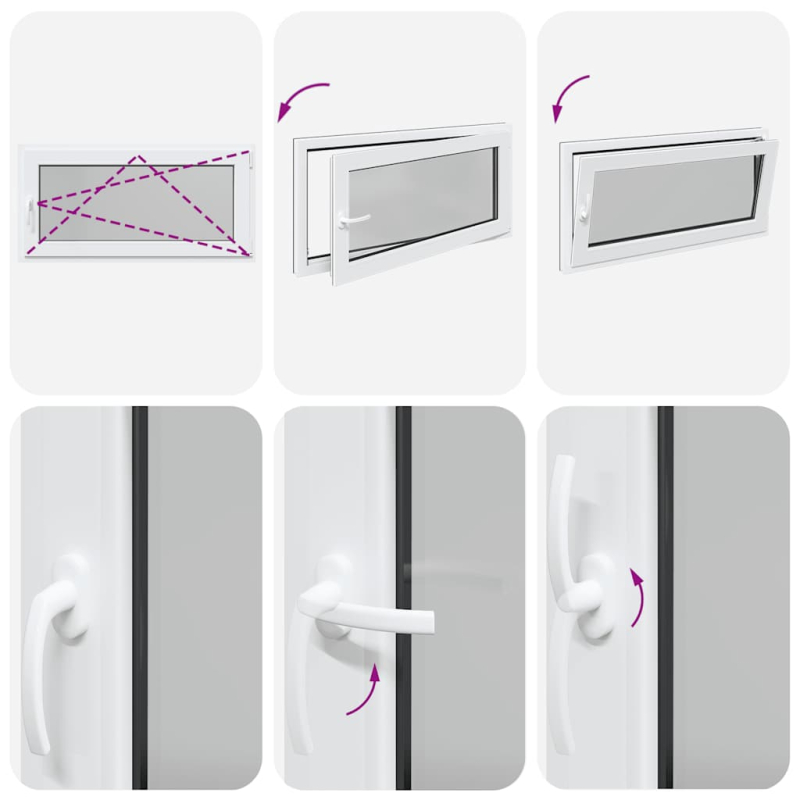 Kellerfenster RISOR 120x60 cm Dreh Kipp DIN Rechts Anthrazit