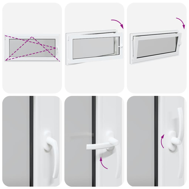 Kellerfenster RISOR 120x60 cm Dreh Kipp DIN Links Anthrazit