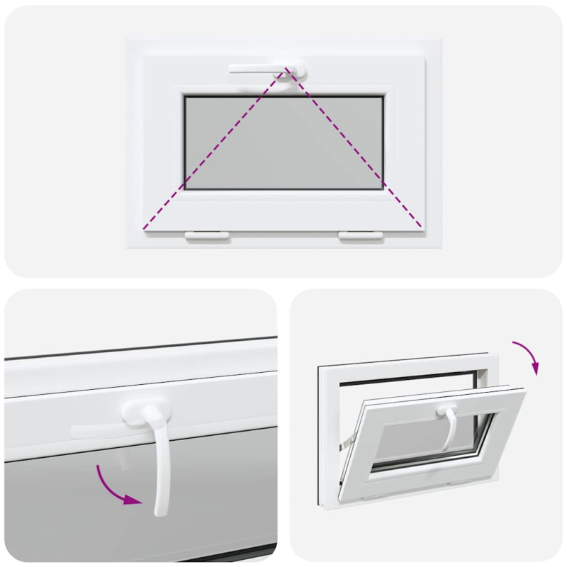 Kellerfenster RISOR 60x40 cm Kipp 3-fach Verglasung Anthrazit