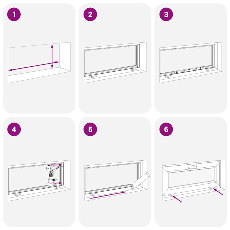 Kellerfenster RISOR 90x40 cm Kipp 3-fach Verglasung Anthrazit
