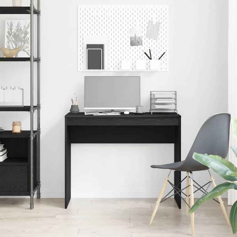 Schreibtisch Schwarz Eichen-Optik 90x40x72 cm Holzwerkstoff