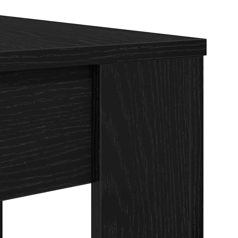 Esstisch Schwarz Eichen-Optik 120x60x76 cm Holzwerkstoff