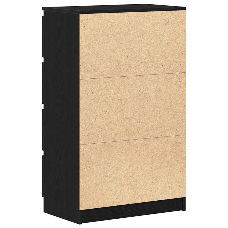 Sideboard Schwarz Eichen-Optik 60x35x98,5 cm Holzwerkstoff