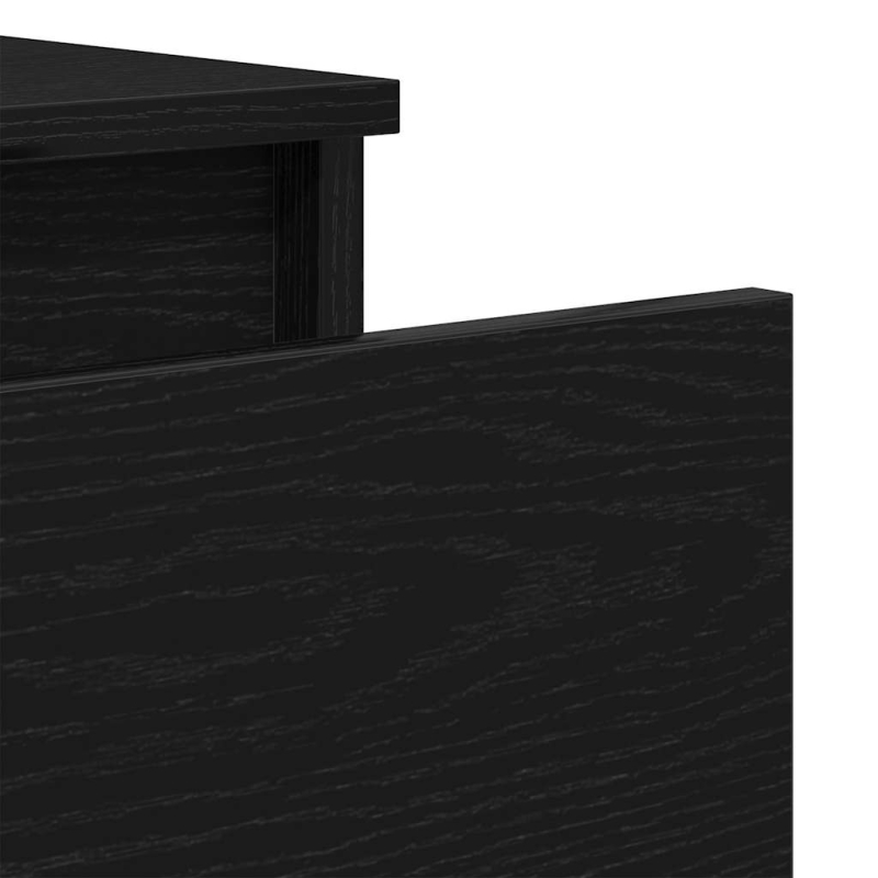 Sideboard Schwarz Eichen-Optik 60x35x98,5 cm Holzwerkstoff