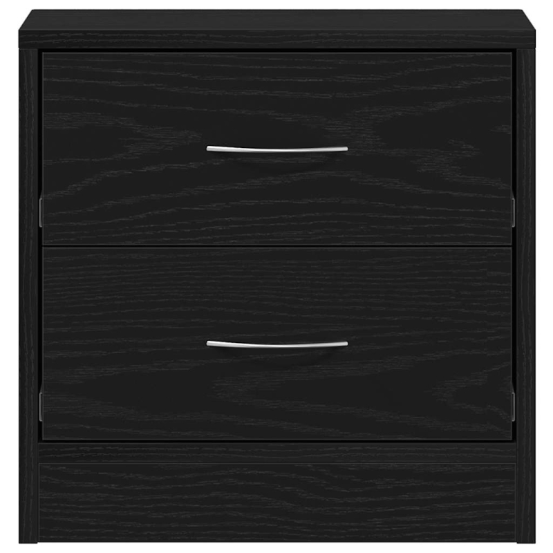 Nachttische 2Stk. Schwarz Eichen-Optik 40x30x40cm Holzwerkstoff