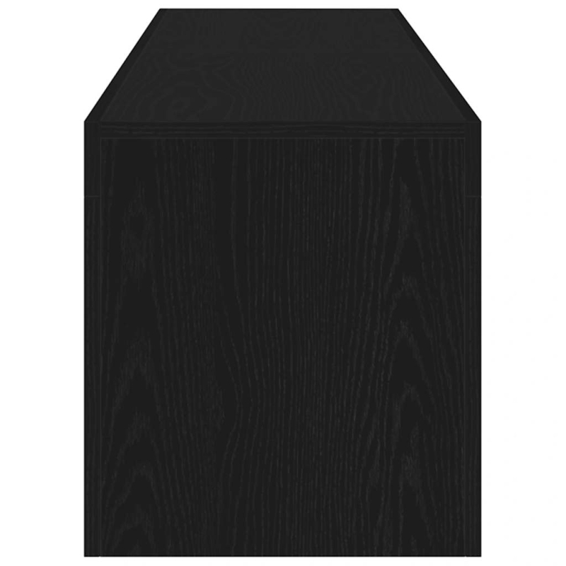 TV-Schrank mit LED-Leuchten Schwarz Eichen-Optik 140x36,5x40 cm