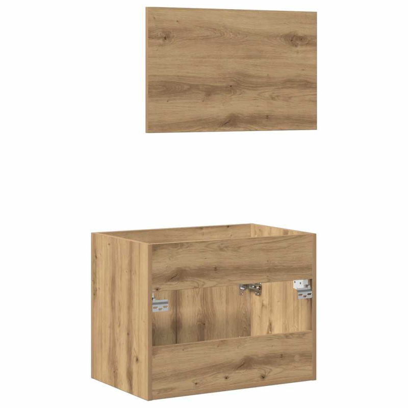 2-tlg. Badmöbel-Set Artisan-Eiche Holzwerkstoff