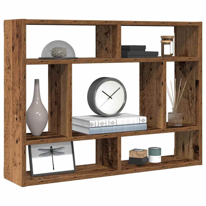 Wandregal Altholz-Optik 75x16x55 cm Holzwerkstoff